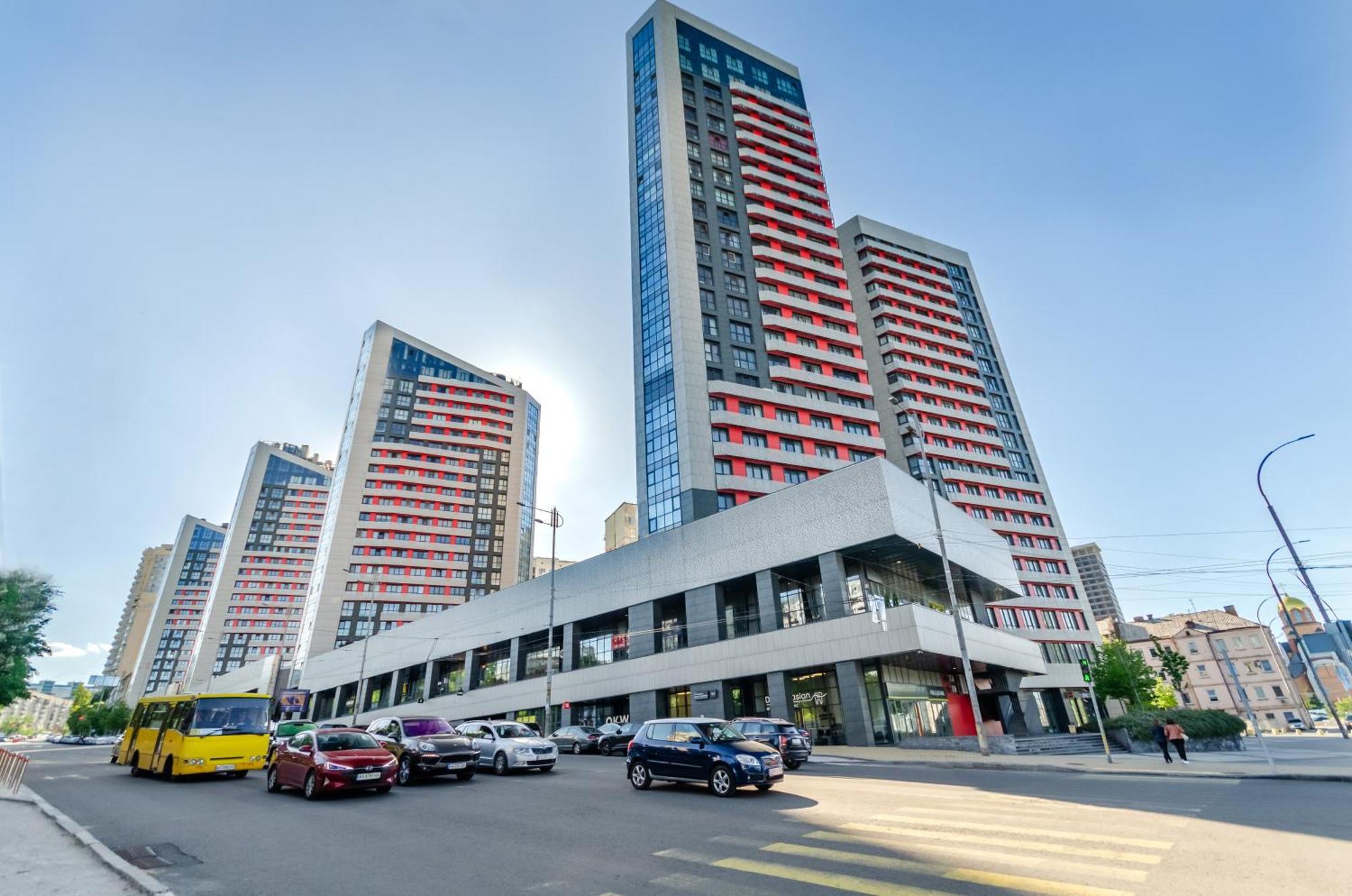 קייב Petrovdom 41B-59B-90B-77B Stunning City View Apartments At Rc Kvartet, Central Railway Station מראה חיצוני תמונה